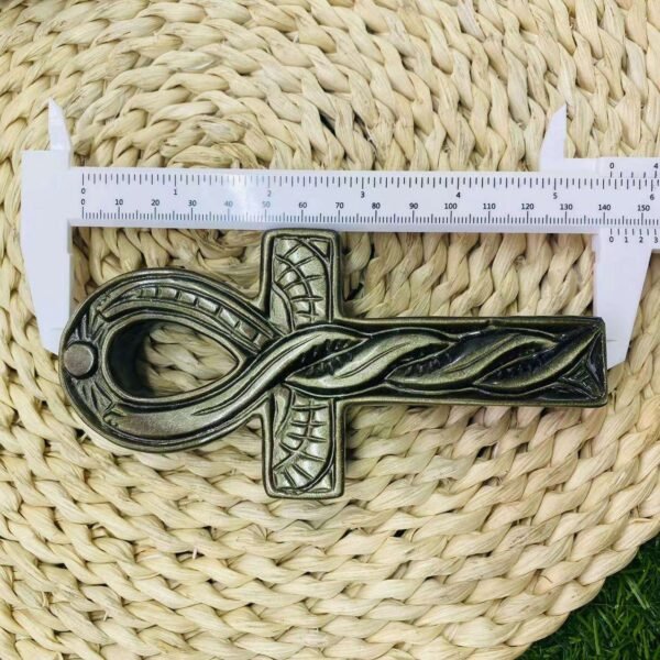 Golden Obsidian anka cross crystal gemstone egyptian key of life ankh