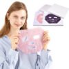Crystal Eye Mask Curtain Sleeping Mask Rose Quartz Therapy Facial Massager