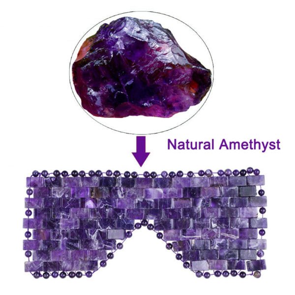 Purple Crystal Jade Face Mask Gua Sha Scraper Massager Roller Set Natural Amethyst