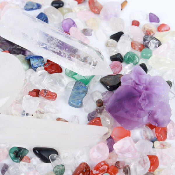 Magic wand Chakra Stone Collection  Reiki Crystal Crafts with gifts box crystal chakra wand
