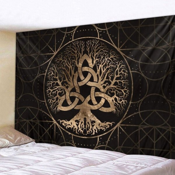 Mysterious  Tree of Life decoration tapestry Mandala psychedelic scene wall tapestry