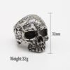Gothic 316L Stainless Steel Skull Ring
