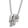 Skeleton Mexican Skull Head Necklace Bloodshed Death Evi Eyes Angel Big Long Chain Men Necklaces