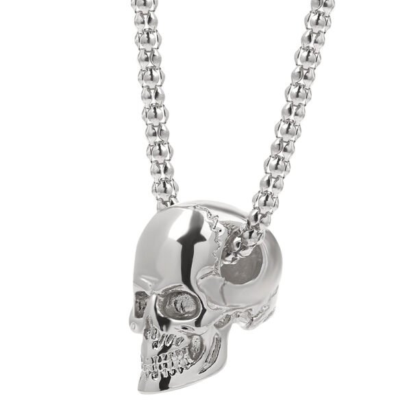 Skeleton Mexican Skull Head Necklace Bloodshed Death Evi Eyes Angel Big Long Chain Men Necklaces