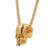 Skeleton Mexican Skull Head Necklace Bloodshed Death Evi Eyes Angel Big Long Chain Men Necklaces