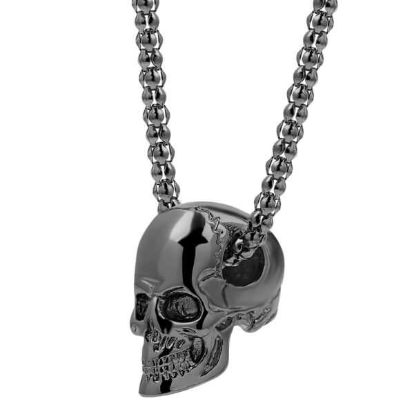 Skeleton Mexican Skull Head Necklace Bloodshed Death Evi Eyes Angel Big Long Chain Men Necklaces