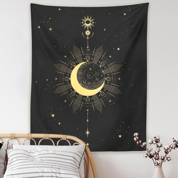 Hippie  Evil Eyes Tapestry Moon Phase Psychedelic Carpet Hanging Wall Tapestries Tarot Ouija Fatima Hand Boho Home Decor