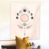 Hippie  Evil Eyes Tapestry Moon Phase Psychedelic Carpet Hanging Wall Tapestries Tarot Ouija Fatima Hand Boho Home Decor