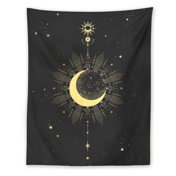 Hippie  Evil Eyes Tapestry Moon Phase Psychedelic Carpet Hanging Wall Tapestries Tarot Ouija Fatima Hand Boho Home Decor