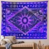 Hippie Mandala Sun and Moon Maditation Tapestry Wall Hanging Indian Golden Burning Sun Stars Psychedelic Popular tapestries