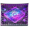 Hippie Mandala Sun and Moon Maditation Tapestry Wall Hanging Indian Golden Burning Sun Stars Psychedelic Popular tapestries