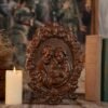 Holy Family Nativity wood carving Catholic wall art, baby Jesus, Mary and Joseph, church, living room bedroom wall decoration