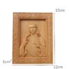 Holy Father Carving Embossed  Beech Wood Jesus Home Decoration Praying Handicraft Figures Religious Church Utensils Catholic Dec