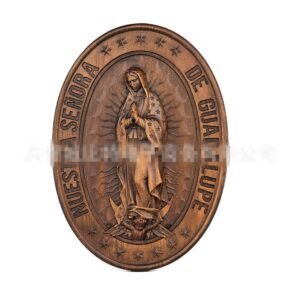 Holy Relic Guadalupe Beech Wood Home Decoration Chrismtas Figures Religious Reliefs Church Souvenirs Catholic Gift