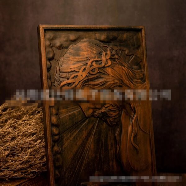 Holy Relic Jesus Cross Wood Carving Wall Decor Beech Religious Figures Catholic Church Souvenirs