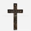 Holy Relic Rose Cross Wall Virgn Beech Wood Christ CarvingRelief Home Decoration Church Souvenirs