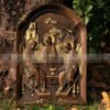 Holy Trinity Byzantine Paiting Wood Carving Church Decoration Faster And Son Spirit Figures Wall Decor Souvenirs
