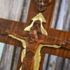 Holy Trinity Cross Christian Wall Wooden Cross Baptism Jesus Christ Decoration Holy Spirit Catholic Religion Saint Wall Hanging