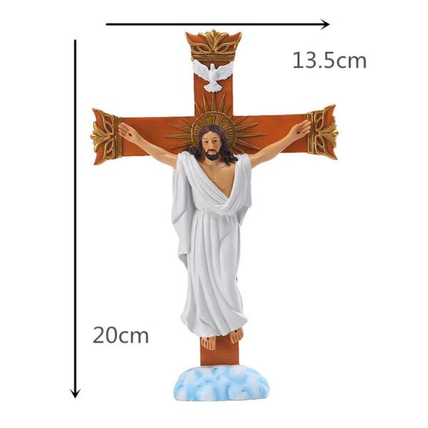 Holy Trinity Cross Wall Decor Jesus Ascended To Heaven Day Chrisitian Religious Crucifixo Catholic Church Orthodox Figures