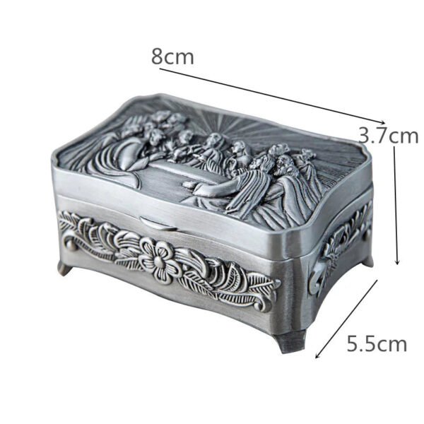 Home Decor The Last Supper Jewelry Box Church Utensils Ring Earrings Organizer Necklace Orthtodox Religious Catholic Gift