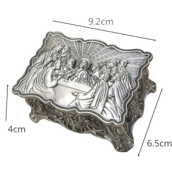 Home Decor The Last Supper Jewelry Box Church Utensils Ring Earrings Organizer Necklace Orthtodox Religious Catholic Gift