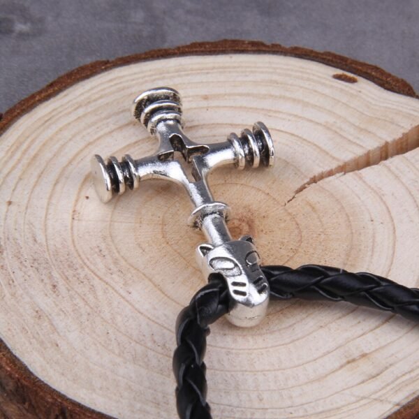 Hot New Style Viking Jewelry Wolf cross Necklaces &Pendants Antique Color Metal Chain Gift For Women And Men