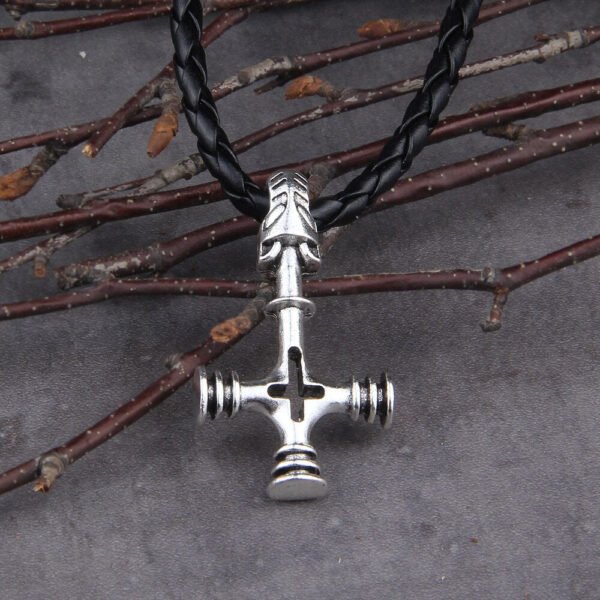 Hot New Style Viking Jewelry Wolf cross Necklaces &Pendants Antique Color Metal Chain Gift For Women And Men