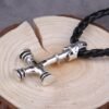 Hot New Style Viking Jewelry Wolf cross Necklaces &Pendants Antique Color Metal Chain Gift For Women And Men