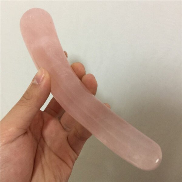 Hot sale 100% natural pink rose quartz crystal wand healing crystal gemstone yoni massage stick as gift for women