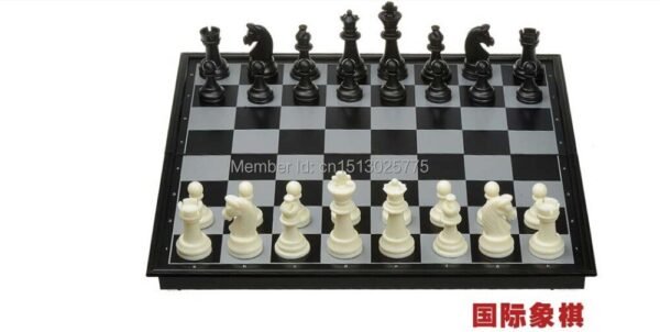 International Magnetic Chess Game Pieces Set Staunton Style Chessmen Collection Portable Folding checkers Board Chesses Game   Game related
