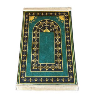 Islamic Prayer Mat Velvet Muslim Rug Worship Blanket Flool Carpet Washable Home Decor Church Utensils