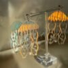 Jellyfish Acrylic Iridescent Drop Earrings | Sea Jelly Dangle Nautical Earrings