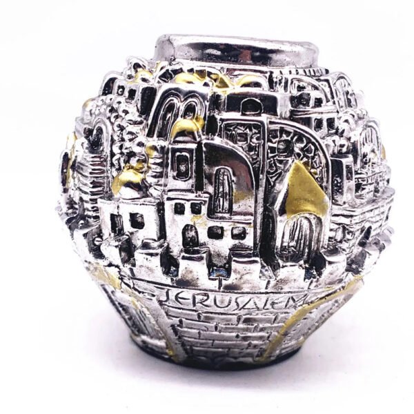 Jerusalem Candlestick Home Decoration Chanukah Decor Candle Holder Menorah Resin  Gift