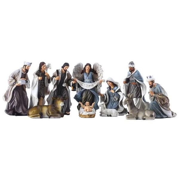 Jesus Birth Manger Christmas Nativity Set Figures Scene Church Souvenirs Religious Home Decoration Crats