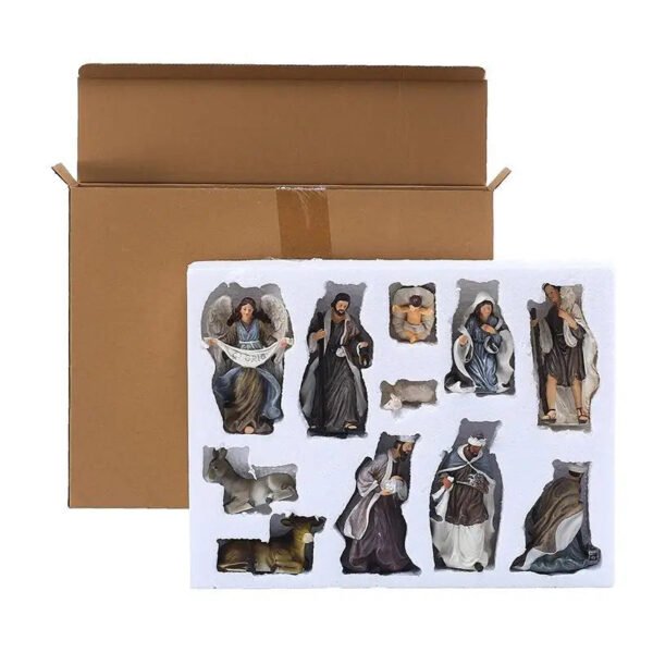 Jesus Birth Manger Christmas Nativity Set Figures Scene Church Souvenirs Religious Home Decoration Crats