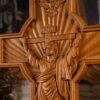 Jesus Christ Wooden Cross, Catholic Cross, Wall Hanging, Ascension, Home Altar, Church Decoration, Christian Easter Gift