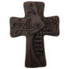 Jesus Cross Beech Wood Carving Christ Love Wall Hanging Decoration Church Souvenirs Home Decor