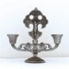 Jesus Cross Candle Holder Retro Religious Christ Metal Candlestick Ornament Home Decor Church Utensils