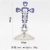 Jesus Cross Catholic Church Utensils Religious Christ Oil Dripping Ornament Car Metal Crafts Orthodox Crucifixo Gift