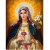 Jesus Cross Diamond 5D Diy Paiting Religious Figures Picture Embroidery Mosaic Virgen Maria Home Decor Church Utensils Catholic