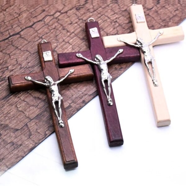 Jesus Cross Figure Wood Orthodox Catholic Church Utensils Religious Prayer Christ Home Decoration