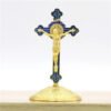 Jesus Cross Home Decor Catholic Priest Car Christ Church Utensils Orthodox Icon Metal Christmas Crucifixo Religious Gift