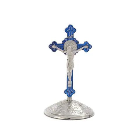 Jesus Cross Home Decor Catholic Priest Car Christ Church Utensils Orthodox Icon Metal Christmas Crucifixo Religious Gift