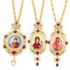 Jesus Cross Necklace Home Decoration Christian Reilgious Virgin Mary Catholic Christ Long Chains 120cm Orthodox Icon Prayer