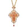 Jesus Cross Necklace Orthodox Priest Crystal Church Gift Virgin Mary Catholic Utensils Religious Prayer
