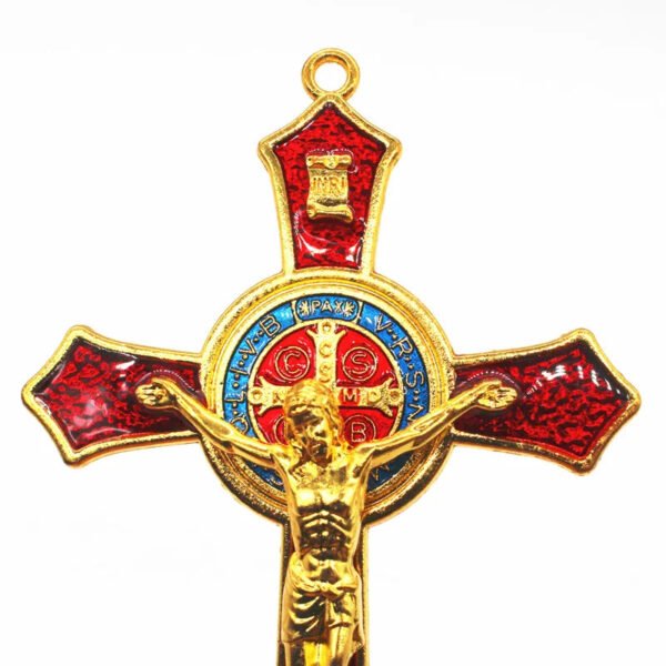 Jesus Cross Red Catholic Christ Orthodox Metal Church Utensils Wall Cross Christian