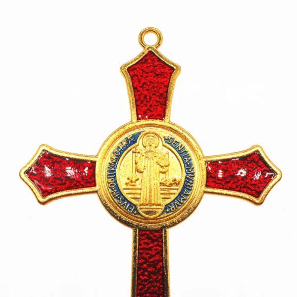 Jesus Cross Red Catholic Christ Orthodox Metal Church Utensils Wall Cross Christian