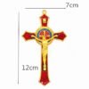 Jesus Cross Red Catholic Christ Orthodox Metal Church Utensils Wall Cross Christian