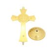 Jesus Cross Saint Benedict Golden Color Priest Catholic Church Utensils Christ Car Home Decor Religious Orthodox Decoration