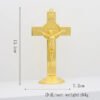 Jesus Cross Saint Benedict Golden Color Priest Catholic Church Utensils Christ Car Home Decor Religious Orthodox Decoration